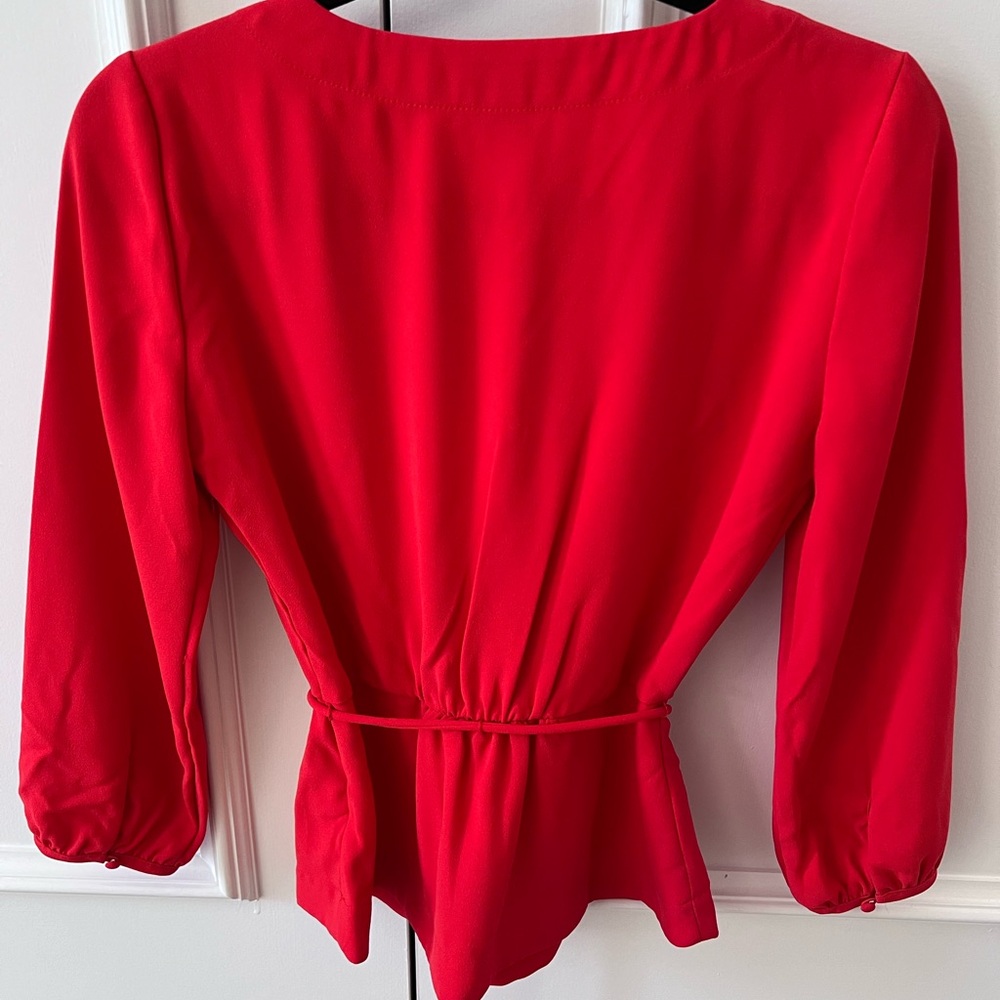 Jcrew Red blouse - Picture 4 of 6
